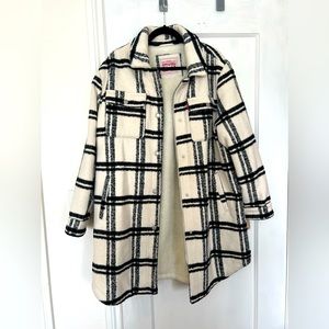 Levi's Women's Wool Blend Sherpa Lined Long Shacket